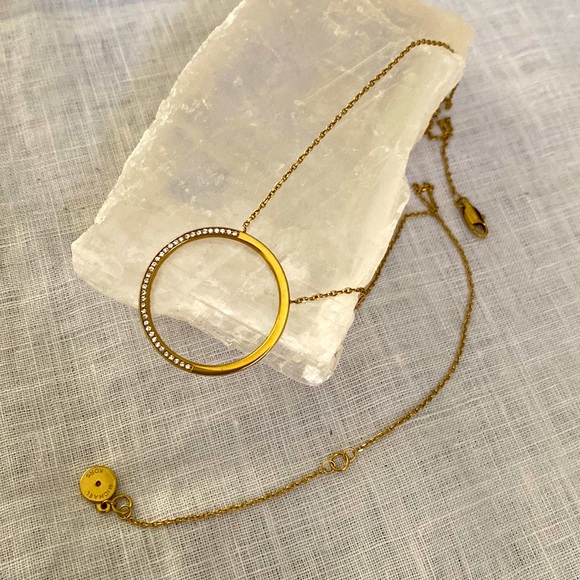 Gold circle Michael Kors necklace - Picture 1 of 5